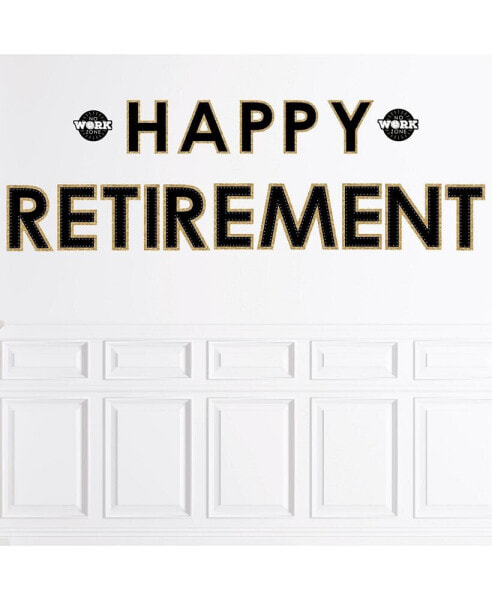 Happy Retirement Peel and Stick Large Banner Wall Decals Happy Retirement