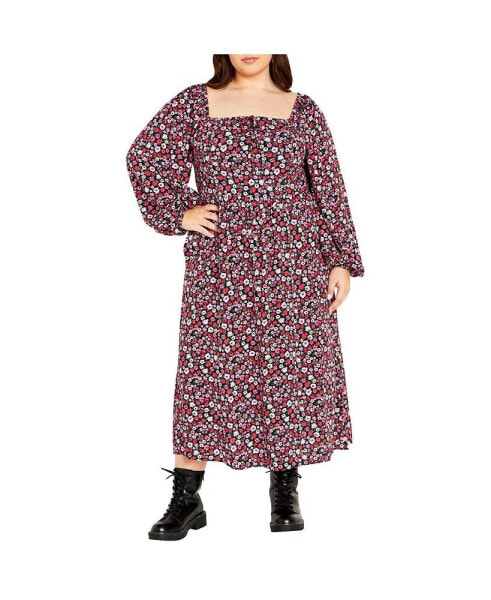 Plus Size Jessie Print Dress