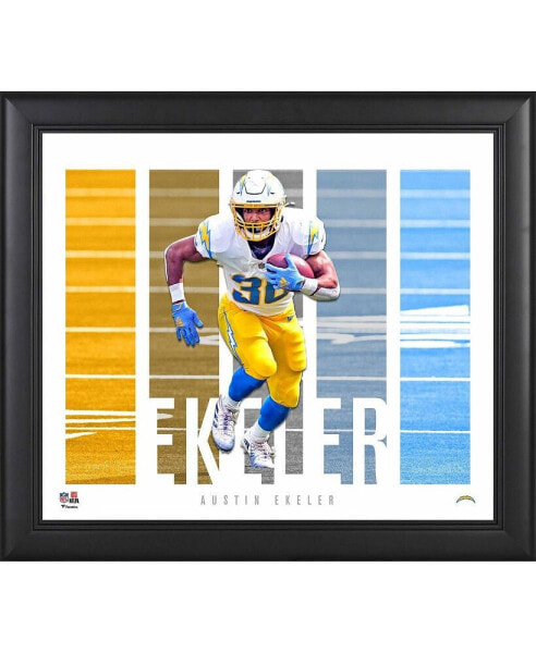 Austin Ekeler Los Angeles Chargers Framed 15" x 17" Player Panel Collage