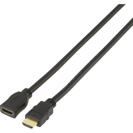 SpeaKa Professional SP-7870532 - 2 m - HDMI Type A (Standard) - HDMI Type A (Standard) - 3D - 10.2 Gbit/s - Black