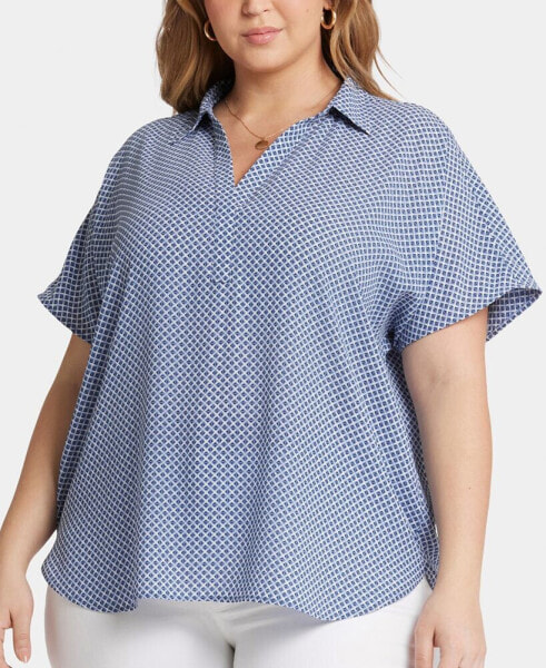 Plus Size Becky Short Sleeved Blouse