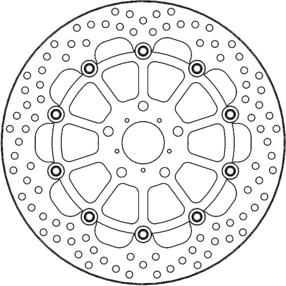 MOTO-MASTER Halo 112323 floating front Brake Disc