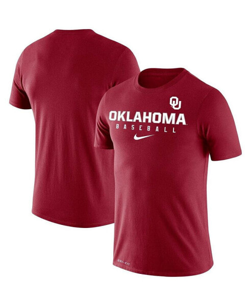 Men's Crimson Oklahoma Sooners Baseball Legend Performance T-shirt