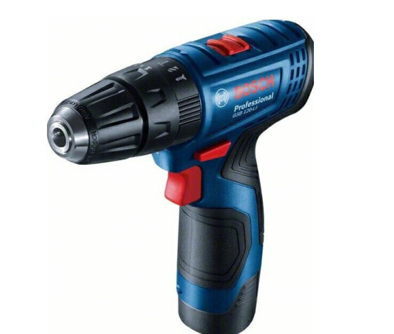 BOSCH WIERTARKO-WKRĘTARKA UDAROWA 12V 30/14Nm 2x2,0Ah WALIZKA GSB 120-LI