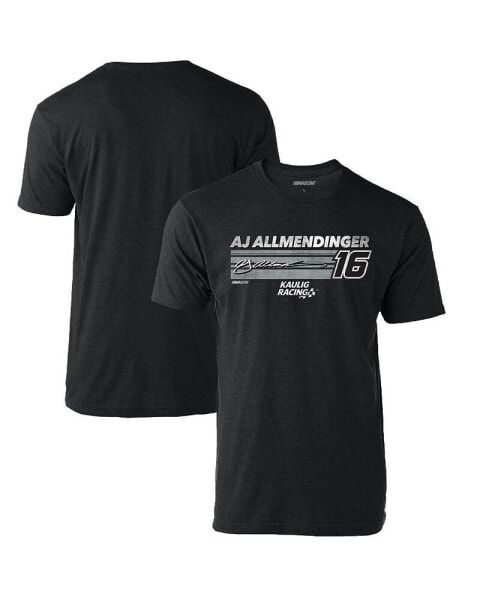 Men's Heather Charcoal AJ Allmendinger Hot Lap T-shirt