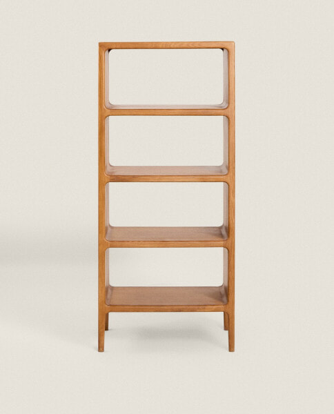 High honey oak bookcase