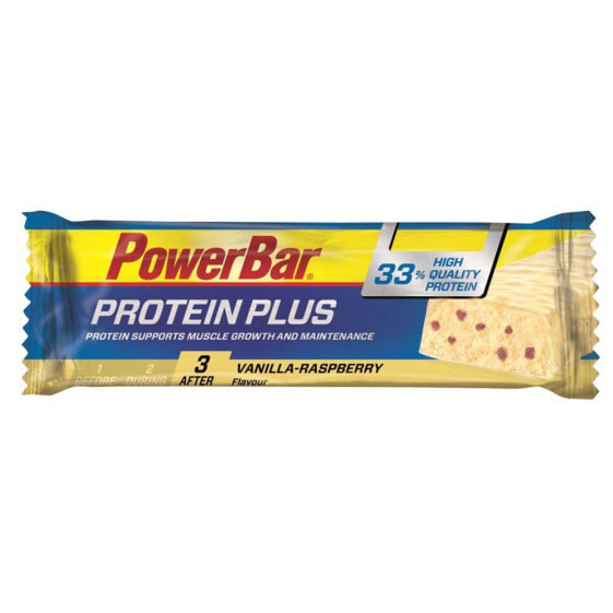 Энергетический батончик с протеином Powerbar Protein Plus 33% 90 г ваниль и малина