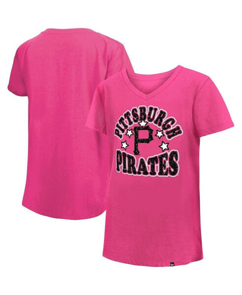 Футболка для малышей New Era Розовая Футболка Pittsburgh Pirates Jersey Stars