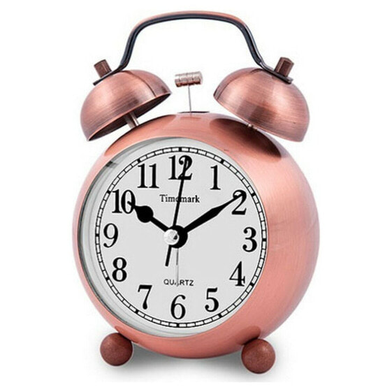 Аналоговые часы-будильник Timemark Позолоченный (9 x 13,5 x 5,5 cm)