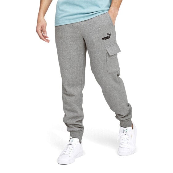 Puma Essentials Cargo Pants Mens Grey Casual Athletic Bottoms 84580203