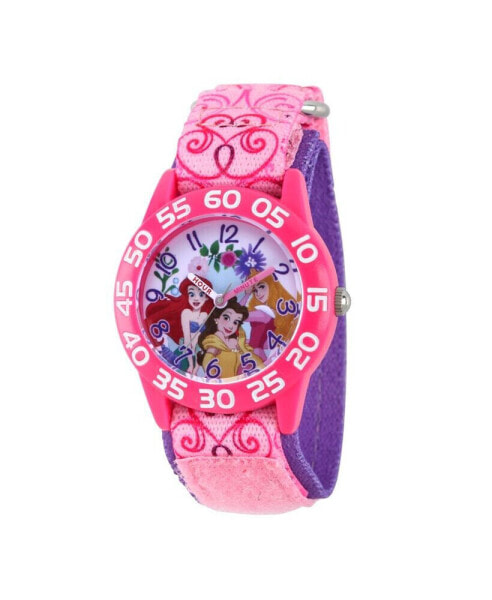 Disney Princess Ariel, Belle Girls' Pink Plastic Watch 32mm