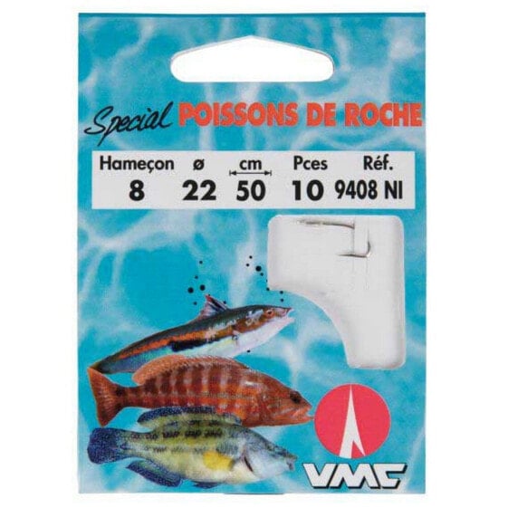 RAGOT Rock Fish 9408NI Tied Hook 0.5 m 0.200 mm