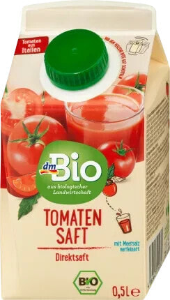 Direktsaft, Tomaten mit Meersalz, 500 ml