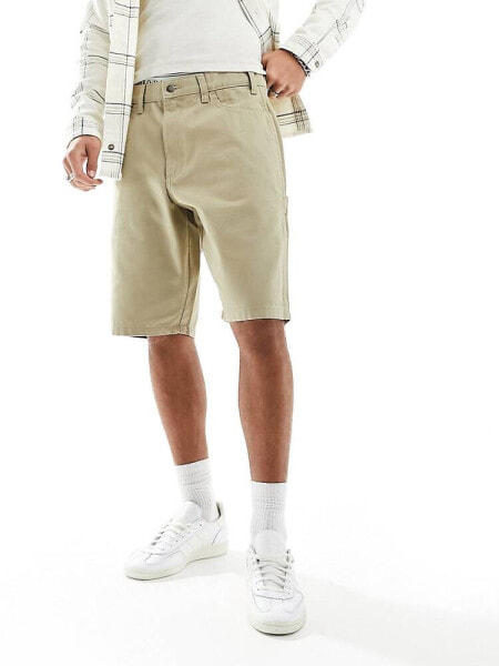 Dickies duck canvas shorts in light tan