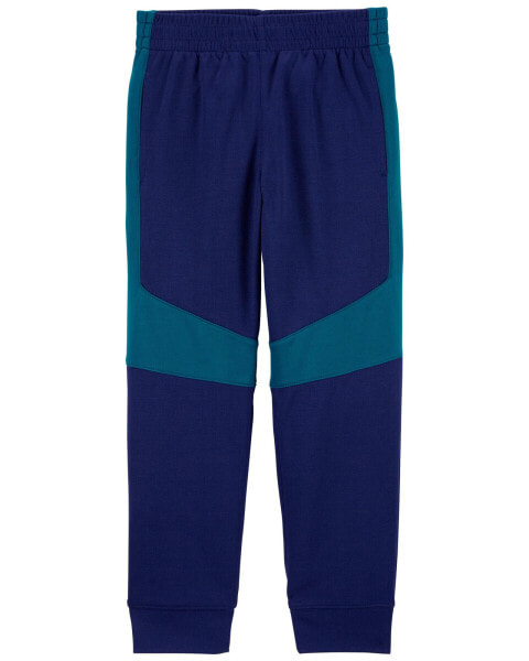 Kid Colorblock Active Mesh Pants - Navy 12