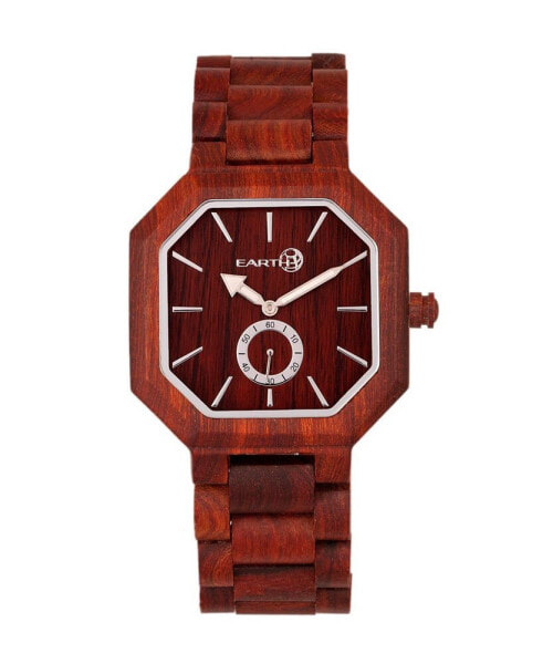 Acadia Wood Bracelet Watch Red 43Mm