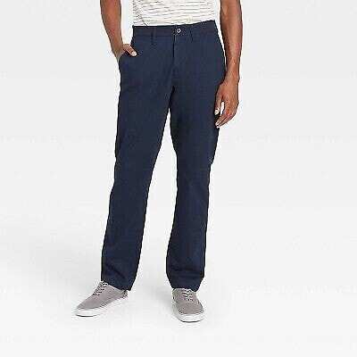 Men's Every Wear Athletic Fit Chino Pants - Goodfellow & Co Fighter Pilot Blue