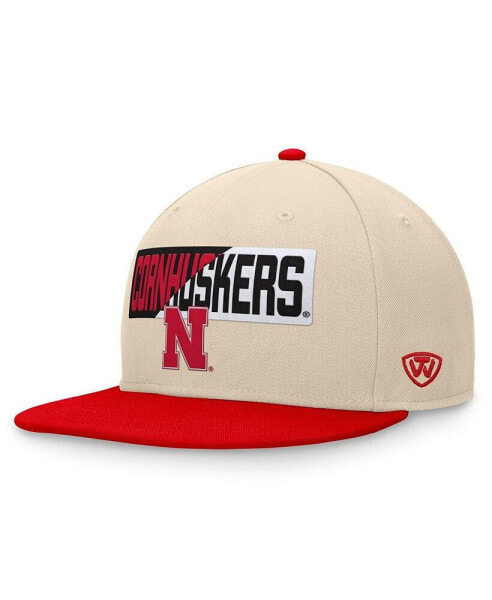 Men's Khaki Nebraska Huskers Goalaso Snapback Hat