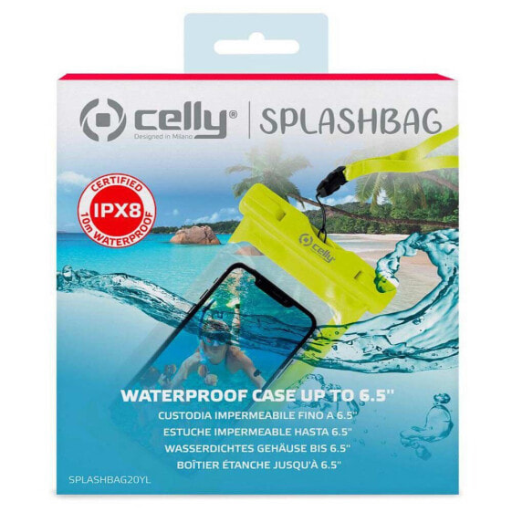 Чехол водонепроницаемый Celly Splashbag для смартфона до 6.5´´