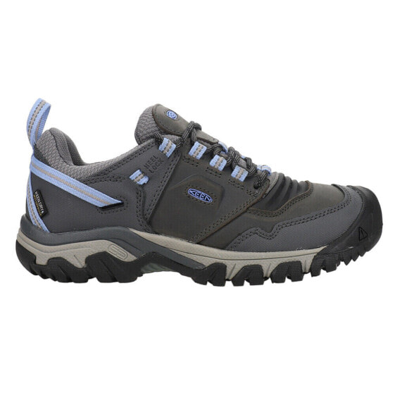 Keen Ridge Flex Waterproof Hiking Womens Grey Sneakers Athletic Shoes 1024923