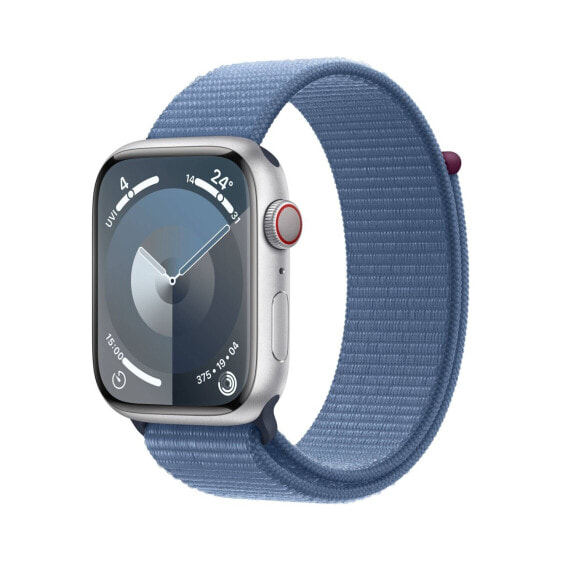 Часы Apple Watch Series 9 Aluminium Silber 45 mm Winterblau GPS
