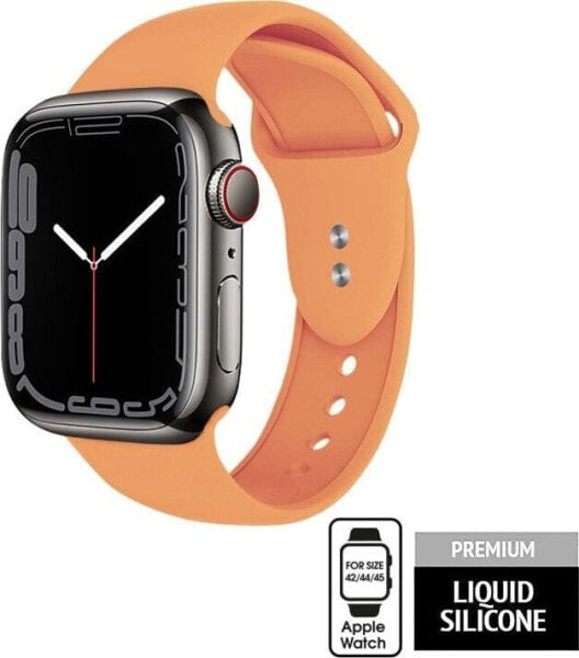 Crong Pasek Crong Liquid Band do Apple Watch 42/44/45 mm pomarańczowy