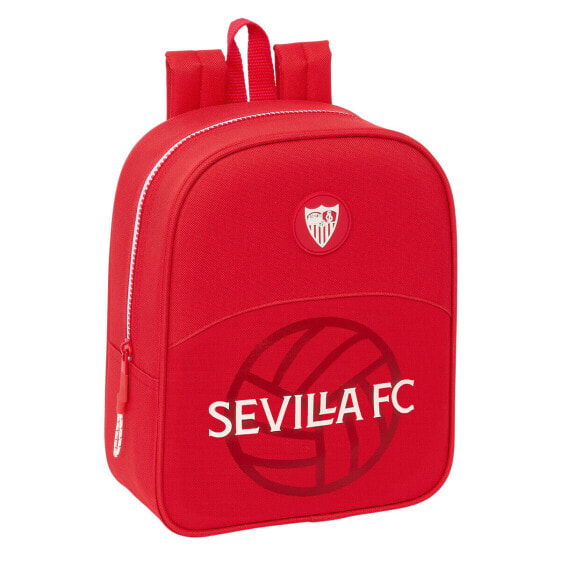 Школьный рюкзак Sevilla Fútbol Club Красный 22 x 27 x 10 cm