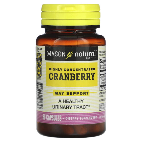 Витамины женского здоровья Mason Natural Highly Concentrated Cranberry, 60 капсул