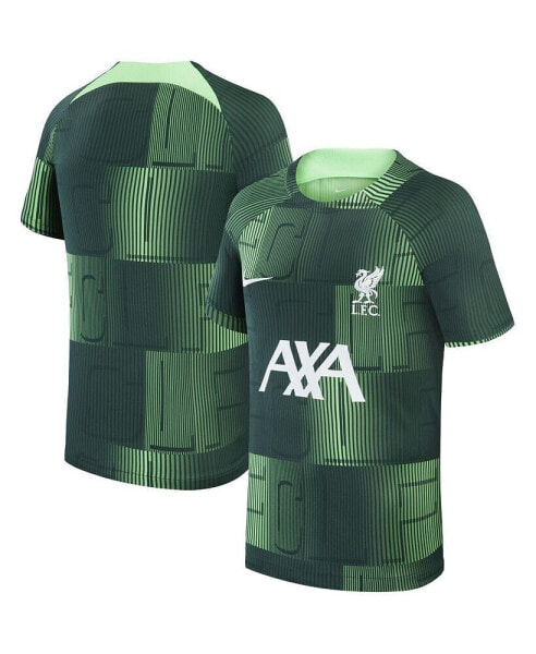 Футболка для малышей Nike Зеленая Ливерпуль 2023/24 Встречная Подготовительная футболка