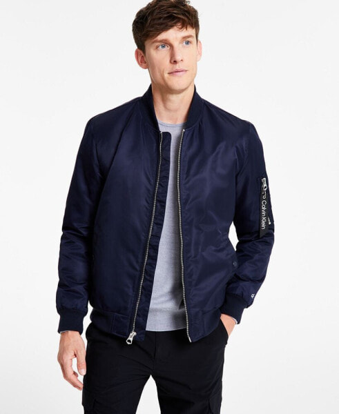 Men's Classic MA-1 Nylon Bomber Jacket