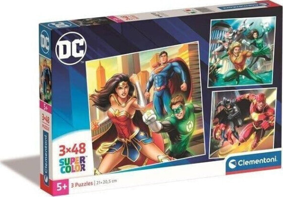 Clementoni Clementoni Puzzle 3x48el SuperColor square DC COMICS Justice League 25296