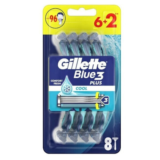 Disposable razors Blue 3 Cool 6+2 pcs