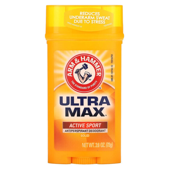 UltraMax, Solid Antiperspirant Deodorant, Active Sport, 2.6 oz (73 g)