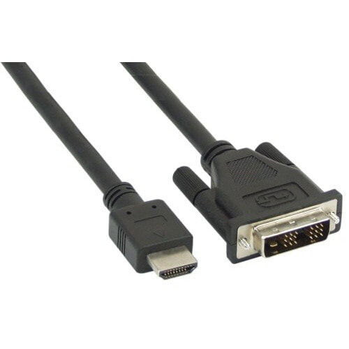 InLine HDMI-DVI Cable HDMI male / DVI male 18+1 black 5m