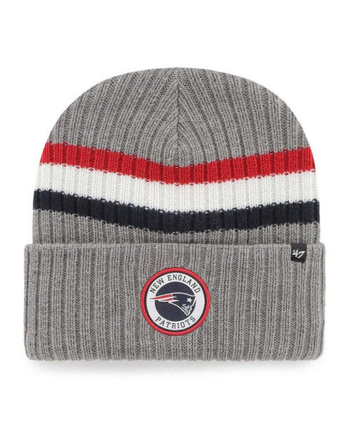 Men's Gray New England Patriots Highline Cuffed Knit Hat