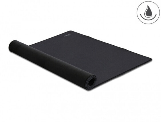 Delock 12027 - Black - Monochromatic - Non-slip base - Gaming mouse pad