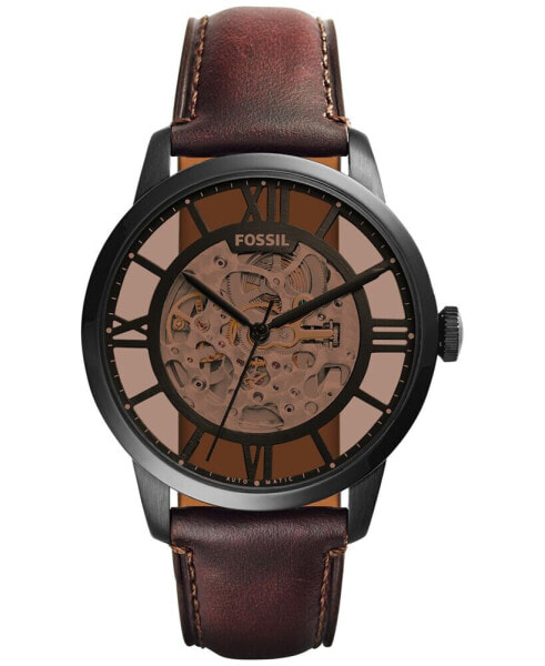 Часы Fossil Townsman Leather Dark Brown 44mm