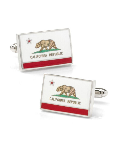 Запонки мужские Cufflinks Inc. с флагом штата Калифорния