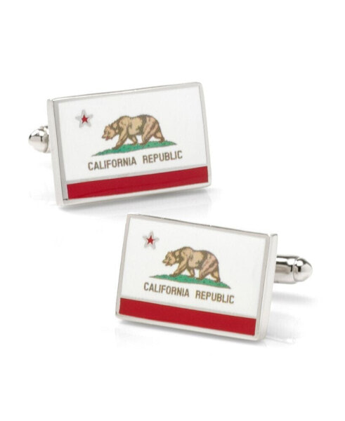 Men's California State Flag Cufflinks