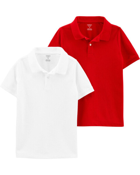 Kid 2-Pack Piqué Polos 14