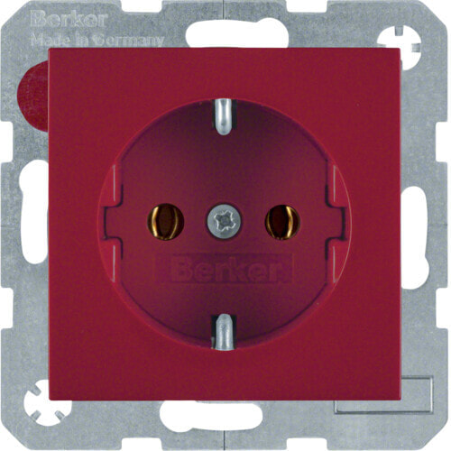 Berker Hager 47438912 - Type F - Red - Duroplast,Plastic - 250 V - 16 A - 50 - 60