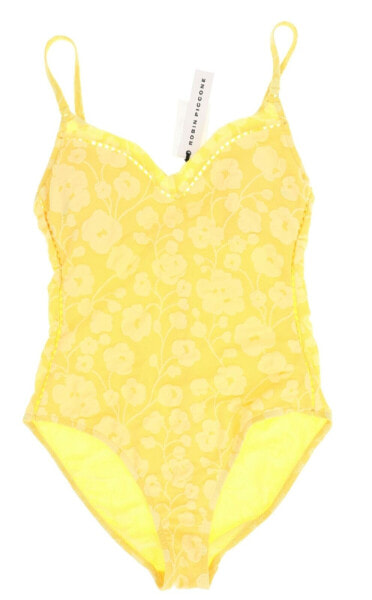 Robin Piccone 267662 Women's Yellow One Piece Swimsuit Size 10