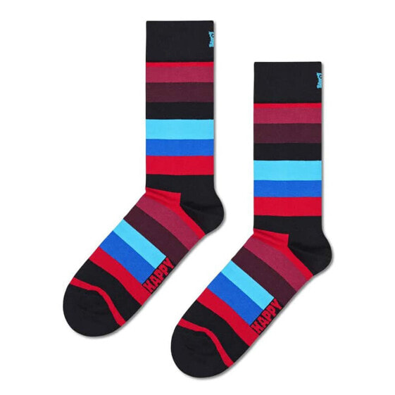 Носки полудлинные полосатые Happy Socks Stripe Half