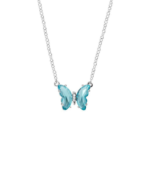 Macy's women's Crystal Butterfly Necklace