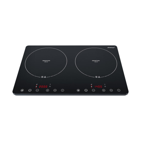 Steba IK 650 Slim - Black - Countertop - 60 cm - Zone induction hob - Glass-ceramic - 2 zone(s)