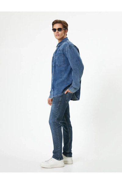 Slim Fit Kot Pantolon - Brad Jean