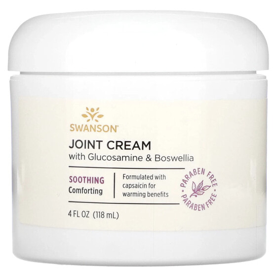 Joint Cream with Glucosamine & Boswellia, 4 fl oz (118 ml)