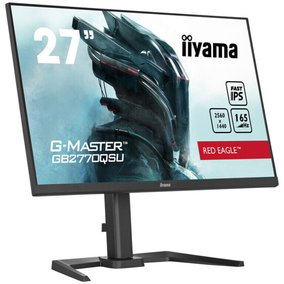 iiyama G-Master GB2770QSU-B5 Red Eagle, 27 Zoll Gaming Monitor, 165 Hz, IPS, FreeSync