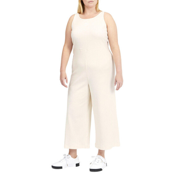 Puma Ribbed Jumpsuit Womens Off White Casual 531847-75