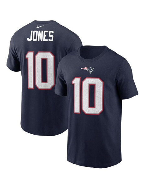 Men's Mac Jones Navy New England Patriots 2021 NFL Draft First Round Pick Player Name & Number T-shirt